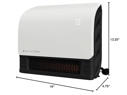 Heat Storm 1500-Watt Sedona WiFi Infrared Wall Mountable Heater,White