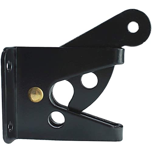 Jake Sales - Single Sided Wood Fence Gate Latch - Black - Marine Grade Powder Coated for Long Lasting Looks and Rust Resistance - size: Single Sided - Each