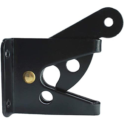 Jake Sales - Single Sided Wood Fence Gate Latch - Black - Marine Grade Powder Coated for Long Lasting Looks and Rust Resistance - size: Single Sided - Each
