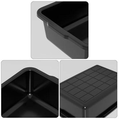 Xyskin Plastic Dish Tubs, Commercial Bus Box/Wash Basin Tote Box, 4-Pack (Black, 32L) - size: 32L-4 Packs