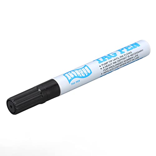 BROLEO Ear Tag Pen Cow Markers Sign Ink Cow Sheep Animal Pig Boxes with Pig Cattle and Sheep Ear Tags Notebooks Folders Black Writing Pen for Ear Tag Marker Pen Livestock Grooming Supplies