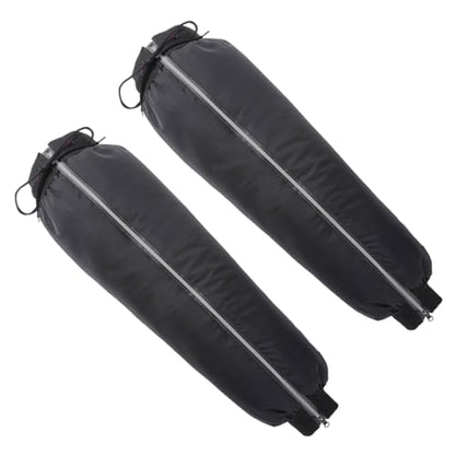 SOLUSTRE Outdoor Calf Gaiters for Hiking Windproof and Leg Covers with Insulated Warmth for Camping and Backpacking Reflective Safety Design for Night Visibility