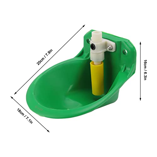Automatic Sheep Waterer, Adjustable Water Volume 1L Water Storage Capacity Plastic Livestock Water Bowl Water Drinking Trough for Pig Cow Sheep
