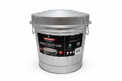 Behrens 6 Gallon Galanized Trash Can - size: 6-Gallon