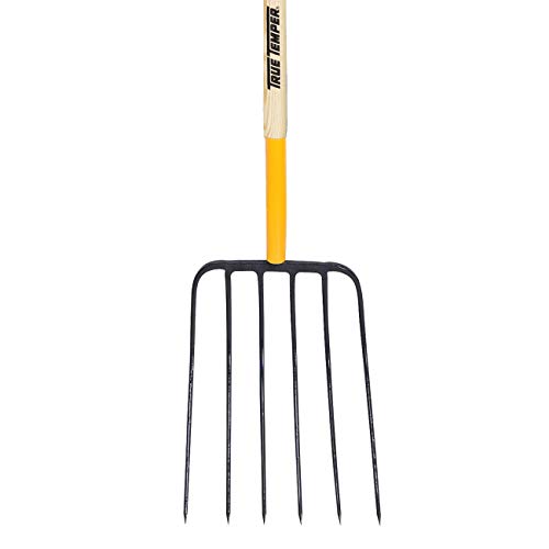 TRUE TEMPER Wood Manure Fork,12 in 1838200-1 Each - style: Hardwood Handle Manure Fork