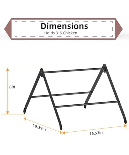 Chicken Roosting Perch, Adjustable Chicken Perch for Coop, Training Chicken Roosting Perches with Metal Stand, Chicken Toys Suitable for Chick, Hens and Parrots, Black