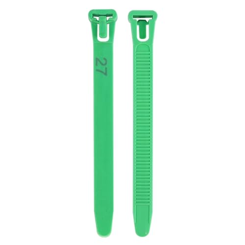 Chicken Leg Bands 300 Pcs Adjustable Chicken Foot Ring 8~28mm Turkey Goose Duck Poultry Rings Bird Carry Marking Cards(Green) - color: Green
