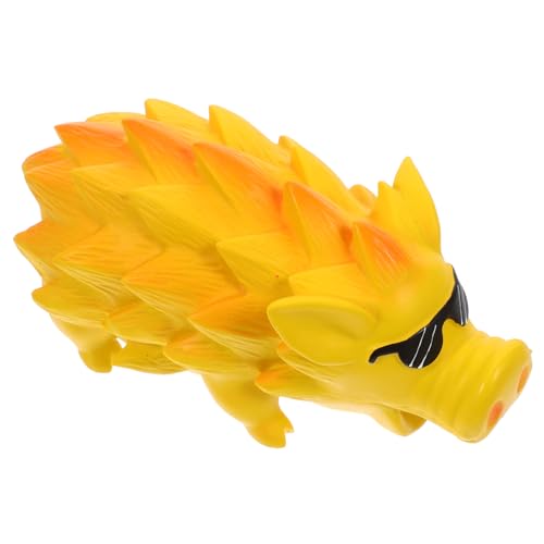Mipcase Latex Pig Shaped Squeaky Dog Chew Interactive Teeth Grinding Plaything for Puppies Large Breeds Training Reward Pet Play