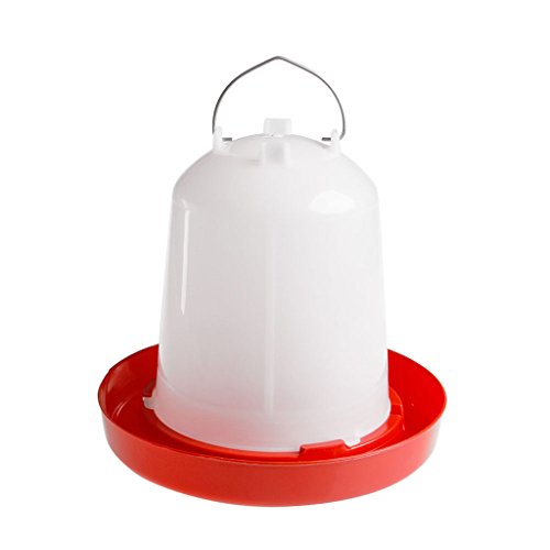 Chicken Feeder Waterer Baby Chick Drinker Feeder with Carrying Handle Capacity 1.5 L Chicken Water Feeder Pet Supplies