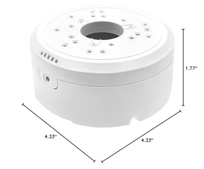 Universal Bullet Security Camera Junction Box Mount Bracket, Plastic Junction Box Compatible with Arlo Solar Panel and Reolink Solar Panel,Outdoor/Indoor Use CCTV Junction Mounting Box