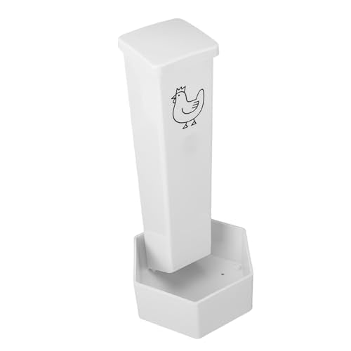 SUNGOOYUE Chicken Feeder, Large Capacity, Durable ABS Material, Hanging Feeder for 6 Chickens for Outdoor Use