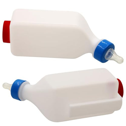 2 Pack 800ml Lamb Feeding Bottle,Hang Upside Down | Goat Feeder Bottles, Animal Milk Bottle,With Scale, Reusable, Goat Nursing Bottles ,For Lamb Goats Dog Cat Piglet