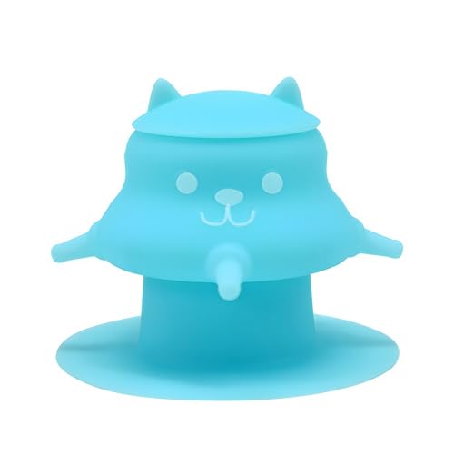 230ML Silicone Puppy Feeder for Multiple Puppies, Puppy Milk Feeder Puppy Bottles for Nursing Station with 4 Teats for Kittens, Puppies, Rabbits, Pigs Nursing Supplies (Blue) - color: Blue
