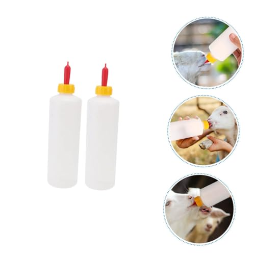 POPETPOP 2sets Small Animal Feeding Bottle Goat Milk Replacement Puppy Milk Feeder