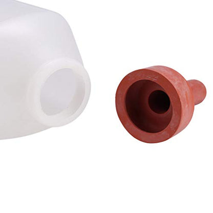 Joyzan Calf Bottle, Screw On Nursing Feeding Set with Screw Nipple Replacement Cap Milk Feeder Push Teat Detachable Cups Holder Sheep Lamb Cow Calves Baby Animal Care Farm Goat Livestock Supplies 2L