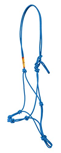 Downunder Horsemanship Rope Halter - color: Blue, size: Yearling
