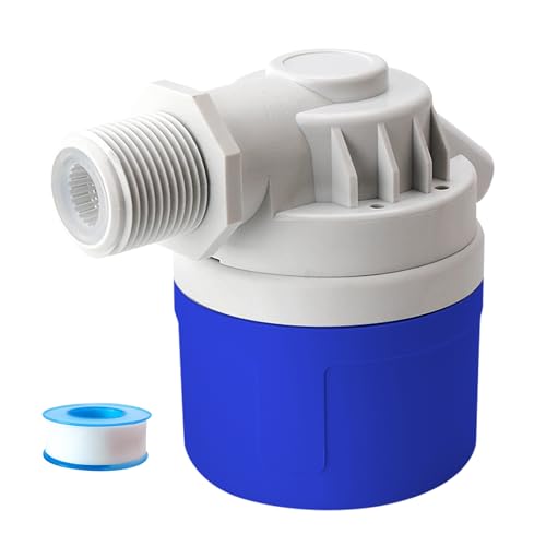 1" Side Inlet Water Float Valve, 1 Inch Big Flow Automatic Water Level Control Float Valve for Water Tank, Water Troughs, Pond, Pool, Livestock, Aquariums (1" Side Inlet) - color: 1" Side Inlet