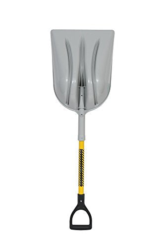 Structron 49253 S600 Power Series #12 Poly Grain Scoop, 29" Yellow Fiberglass Handle, Poly D-Grip