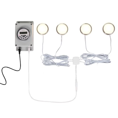 JVR Chicken Coop Light with Timer to Boost Egg Production | Automatic smart LED laylight perfectly times your coop lighting to keep hens laying eggs all winter long