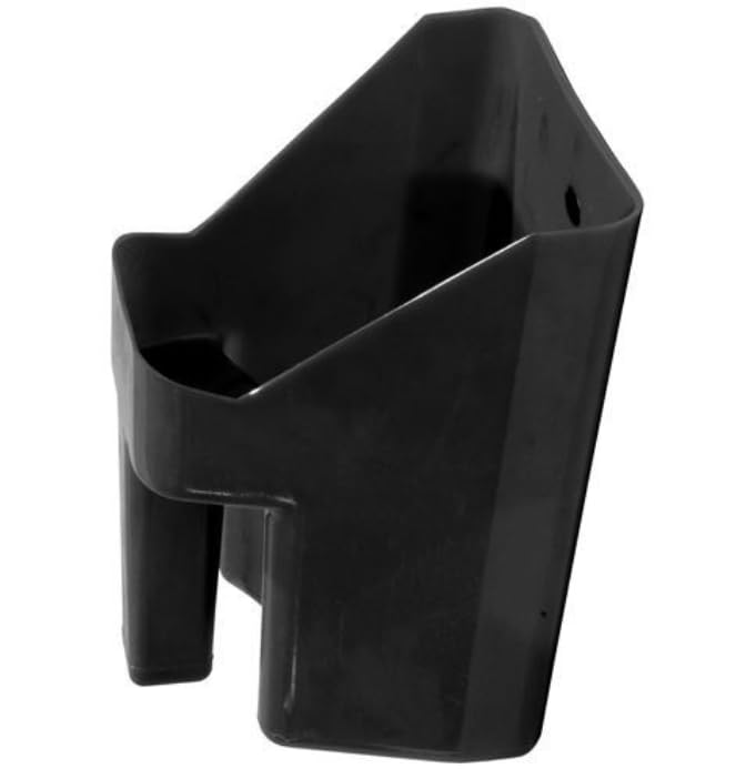 3 Quart Feed and Pet Food Scoop for Farm Animals and Pets - Stackable - Durable - color: Black
