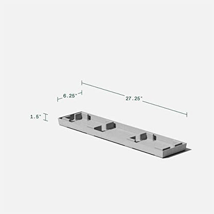 Veradek Midori Long Trough Planter (Light Grey, 31 inch - 2 Pack with 2 Saucer Trays) - color: Gray, size: 31 inch - 2 pack with saucers