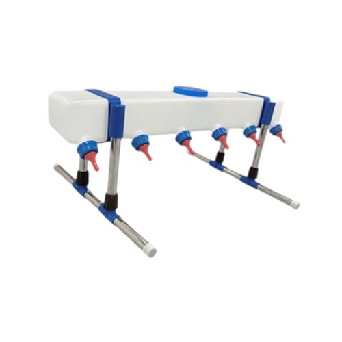 Lamb Drink Feeder Calf Feeding for Nursing,Little Cow Calf Milk Drinking Farm Livestock Breeding Feeder for Farm Lamb, 6 Head with Holder