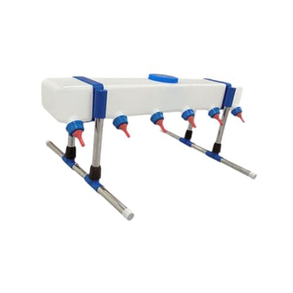 Lamb Drink Feeder Calf Feeding for Nursing,Little Cow Calf Milk Drinking Farm Livestock Breeding Feeder for Farm Lamb, 6 Head with Holder