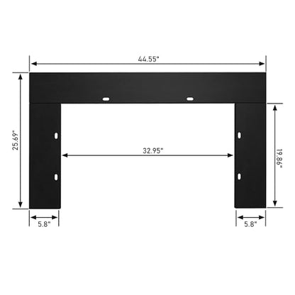 Electric Fireplace Insert Trim Kit for 36" W x 21" H，Black, for ASIN B0CWV34D43 - size: Trim for 36"W21"H
