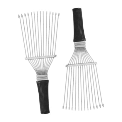 VICASKY 2Pcs Horse Cleaning Brush Ergonomic Comb for Pet Hair Removal Various Fabrics Lightweight Design for Easy Travel and Household for Cashmere