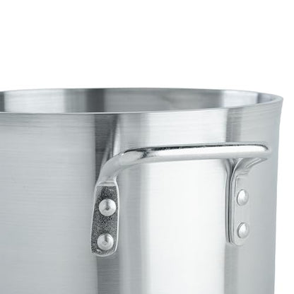 Winco 6.0mm Aluminum Stock Pot, 12-Quart - color: Aluminum, size: 12.7 Quarts