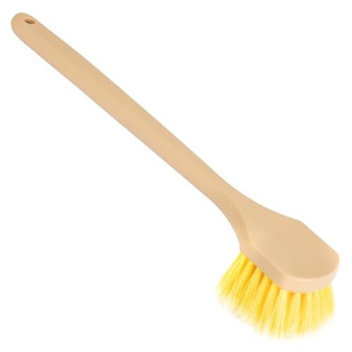Mr. Detroit - 20" Long Handle Wash Brush w/Heavy Duty Scrub Brush with Non-Slip Long Handle for All Wheels Tire, Like Automobile, Motorcycle, Bicycle and Ship