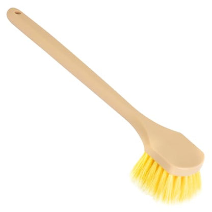 Mr. Detroit - 20" Long Handle Wash Brush w/Heavy Duty Scrub Brush with Non-Slip Long Handle for All Wheels Tire, Like Automobile, Motorcycle, Bicycle and Ship