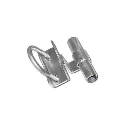 Ozark Fence & Supply Chain Link Gate Track Bracket - Galvanized Steel - 1-7/8" to 2-7/8" Posts - 1-5/8" Rail - Rolling or Sliding (Pack of 1) - size: 1 Pack