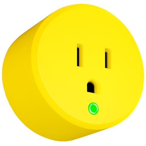 Yellow Thermostatically Controlled Outlet - On at 32°F/Off at 50 °F, Thermostat Plug Outlet, Auto Close, for Chicken Water Coop Heater Heated Water Bowl Bird Bath Deicer Roof Cable (1 Pcs) - style: Yellow 1Pcs