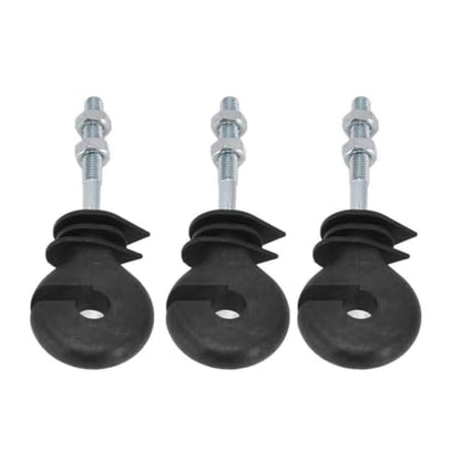 Electric Fencing Ring Insulators 50Pcs Flat Nut Insulators Electric Fence Threaded Insulation Spiral for Livestock