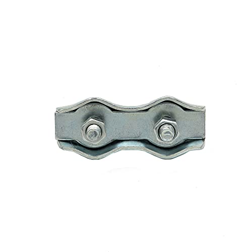 JBT 6Pcs M5 Poly Rope Connectors,Splicer Galvanized Steel Connector for Electric Fences Wires (6)
