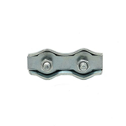JBT 6Pcs M5 Poly Rope Connectors,Splicer Galvanized Steel Connector for Electric Fences Wires (6)