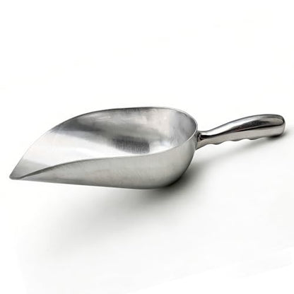 Extra Big Size Aluminum Alloy Utility Scoop, 50~70-Ounce Metal Scoop Livestock Feed Scoop for Any Household Disposing Replacing Litter/Animal Pet Farm Pig Horse Feed Food Shovel(Aluminum Alloy)