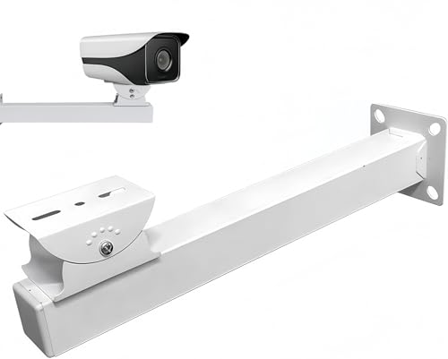 Surveillance Security Camera Mount Bracket, 13.78 inch CCTV Wall Mount Bracket with Hidden Cable Design, Rotatable Duckbill Wall Mount Holder for IP Camera, Indoor Outdoor Universal Camera Stand