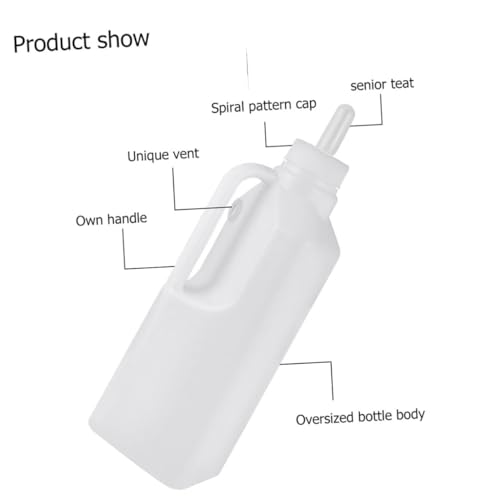 MERRYHAPY 850ml Silicone Lamb Feeding Bottle Replacement Nipples for Nursing Sheep Goats and Other Livestock Sturdy and Easy to Clean Feeding Supplies