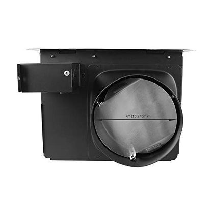 BV Bathroom Exhaust Fan 140CFM - Bathroom Fan 1.0 Sones, 6" Duct Collar, Rooms Up to 140 Sq. Ft.| Energy-Saving Ventilation Fan, Stainless Steel - No Attic Access | Ultra-Quiet HVI 2100,UL Certified - size: 140 CFM