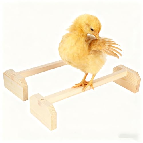 Chicken Wooden Perches, 2pcs Large Wooden Bird Stand Training Hens Roosting Bar for Coop and Brooder Parrots Chicken Perch Strong Wooden Roosting BarChicken Wooden Perches