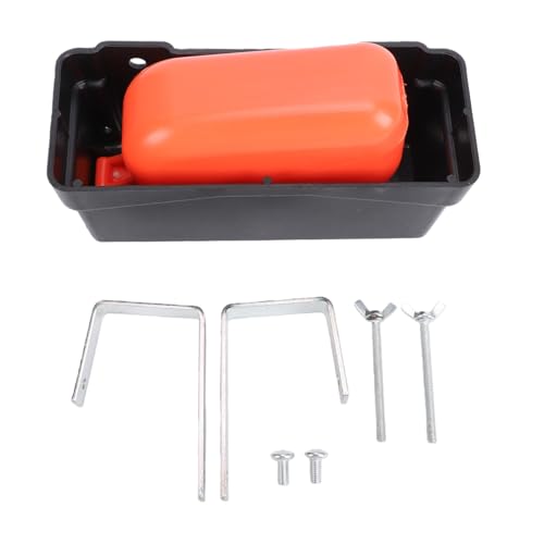 Vikye Water Tank Float Valve, Automatic Water Level Control Trough Auto Filler 3/4" NPT Connection, with Steel Bracket, for Livestock Farm Pond Pool