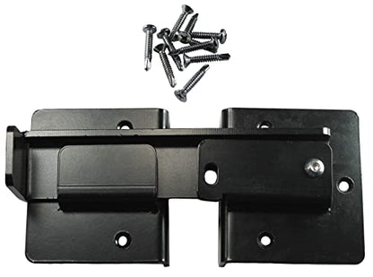 Jake Sales Double Gate Flip Sentry Gate Latch-Flip Latch, Latches Two Gates Together & can be Padlocked for Added Security-Heavy Duty Double Gate Latch is Powder Coated Black & has Bolt Gate Hardware - size: Dumpster Flip Latch - Each