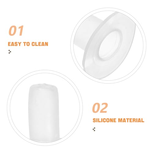 Kisangel 5pcs Calf Nursing Bottle Nipple, Leakproof Soft Silicone Teat for Efficient Feeding for Calves and Livestock Pet Feeding Essentials