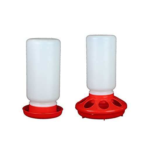 Chick Feeder and Waterer Set, Baby Chicken Water Feeder Hanging, Poultry Drinker Waterer Kits, Small Chick Food and Water Dispenser for Chicks