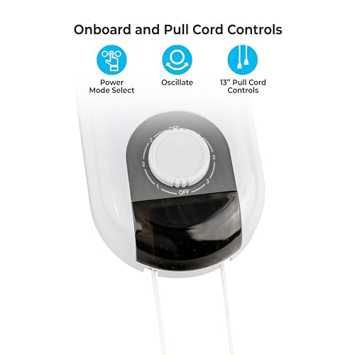 Comfort Zone Oscillating Wall Mount Fan with Adjustable Tilt, 16 inch, 3 Speed, Metal Grille, 90 Degree Oscillation, Airflow 14.07 ft/sec, Ideal for Home, Bedroom, Gym & Office, CZ16W - style: 16" Standard