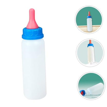 Mipcase 4pcs Piglet Bottles for Newborn Lambs Kitten Calves Goat Pet Feeding Bottle Set