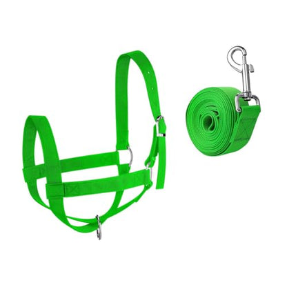 kowaku Nylon Cow Halter Harness Livestock Heavy Duty Practical Wide Adjustable Training Supplies Goat Cow Nylon Cattle Cattle Halter