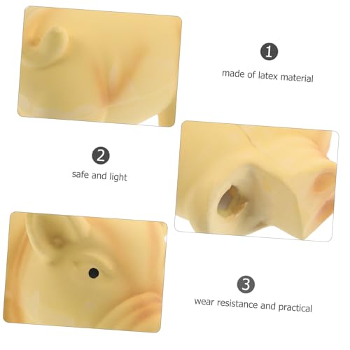 Latex Pig Dog Chew for Puppies Dogs Interactive Molar Teething Indoor Cage Use Safe Squeaky Pet Plaything for Exercise and Bite Resistance